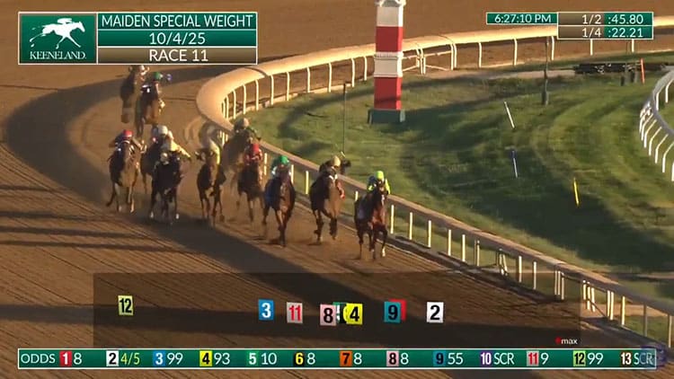 Image showing Heartily Puts In A 'Rising Star' Romp At Keeneland.